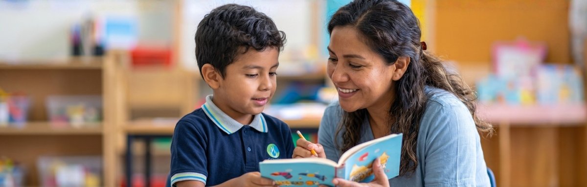Niños de preprimaria en actividades lúdicas
